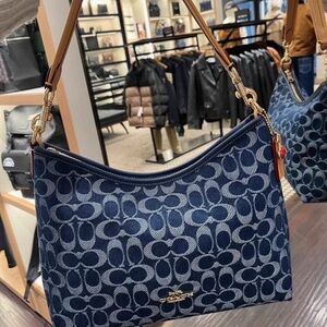 Coach Laurel Shoulder Bag In Signature Denim